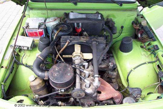 Wartburg Tourist: Motor - nichts Au&szlig;ergew&ouml;hnliches